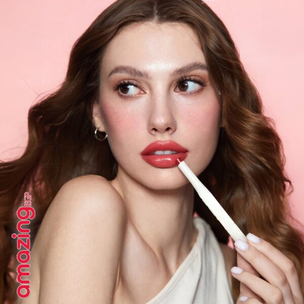 SHEGLAM أحمر الشفاه Glam 102 Sheer Tinted Lipstick & Liner طقم محدد شفاه وأحمر شفاه أحمر شفاه لامع يدوم طويلاً احمر شفاه شيجلام ، غني بفيتامين E، مقاوم للماء والتلطخ - Cherry Glaze