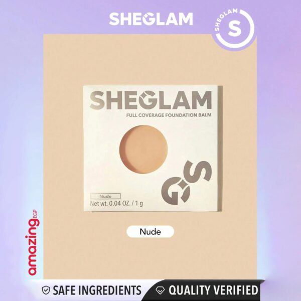 SHEGLAM كريم اساس كونسيلر قوي يدوم طويلا، كونسيلر خفيف الوزنمصحح كونسيلر ناعم غير لامع مقاوم للماء يدوم طويلا لتغطية البقع الداكنة والهالات تحت العين - لون بشرة nude