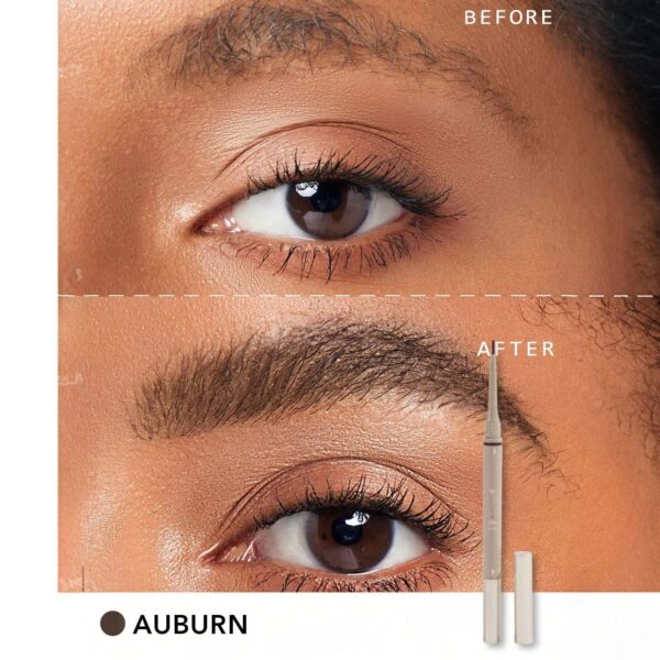 SHEGLAM قلم حواجب مقاوم للماء ، قلم رسم دقيق 2 في 1 مقاوم للتلطخ ويدوم طويلا - Auburn